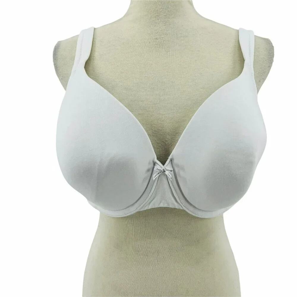 Lane Bryant Cacique White Lightly Lined Full Coverage Bra Size 42DD